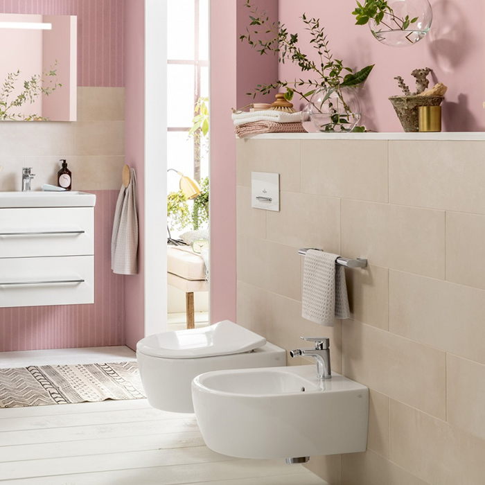 Villeroy&Boch Avento Биде подвесное 37x53см, с 1 отв., цвет: альпийский белый	