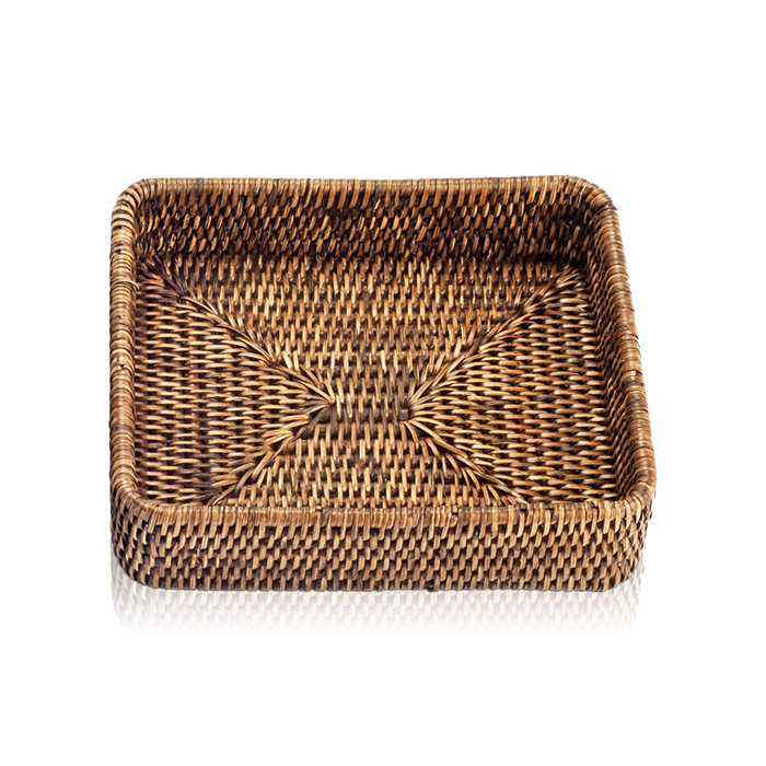 Decor Walther Basket Tab1 Лоток универсальный 18x22см, настольный, цвет: ротанг темный