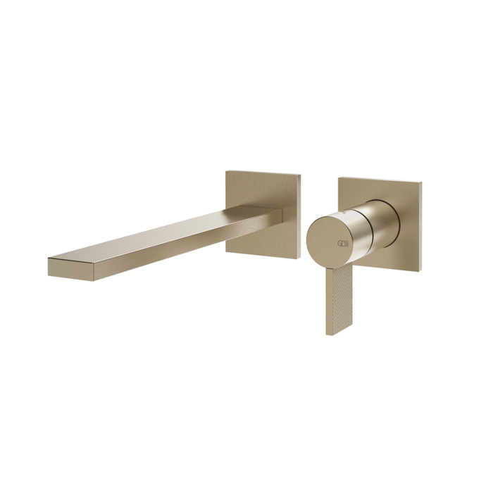 Gessi Inverso  Diamantato Внешняя часть настенного смесителя для раковины, цвет: Finox Brushed Nickel