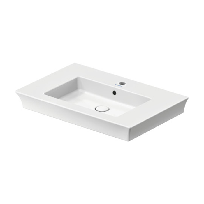 Duravit White Tulip Раковина накладная 75х49см, с переливом, без отв., цвет: белый