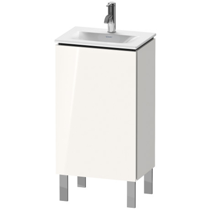 Duravit L-Cube База напольная 44x31.1x70.4см с раковиной, 1 стеклянная полка, 1 дверца, петли слева, цвет: глянцевый белый