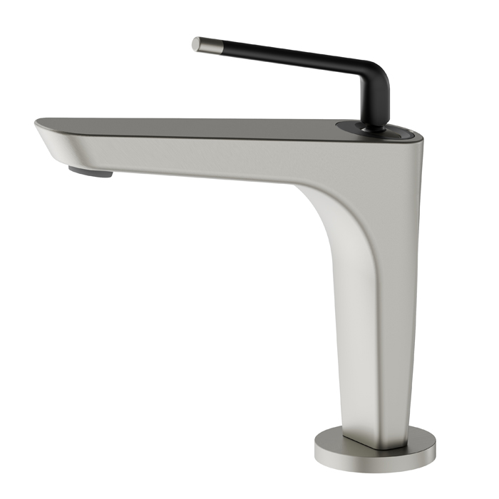 Newform O'Rama Смеситель для раковины, 1 отв., цвет: titanium satin