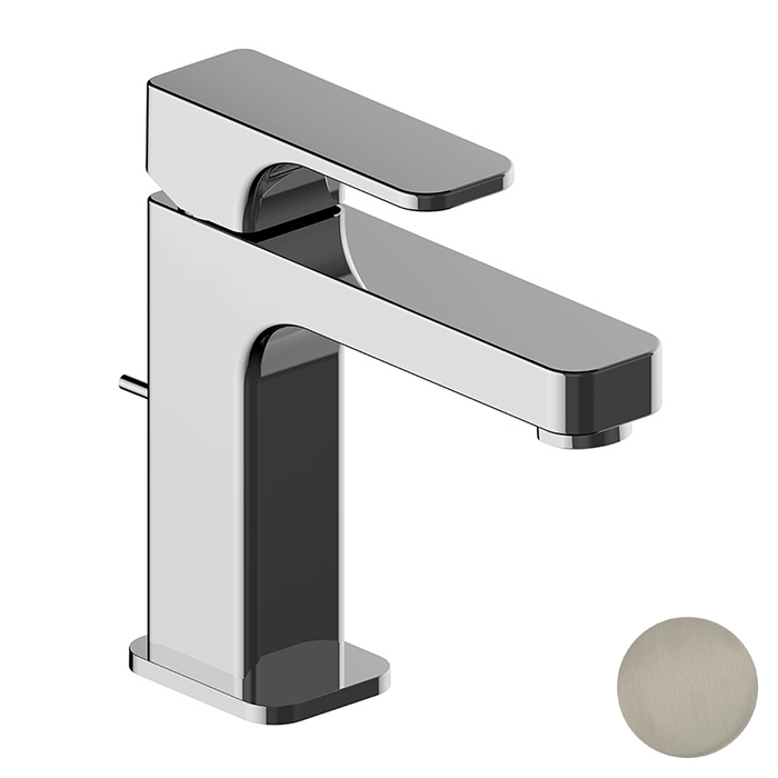 Cisal Cubic Смеситель для раковины, излив 13см., цвет: Nichel  Spazzolato