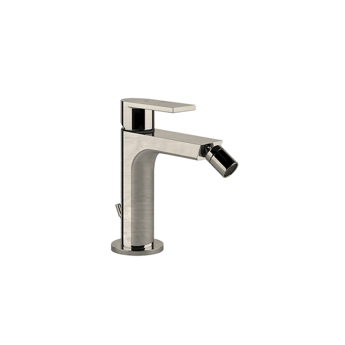 Gessi Emporio Via manzoni Смеситель для биде, на 1 отв, с донным клапаном, цвет: Finox Brushed Nickel