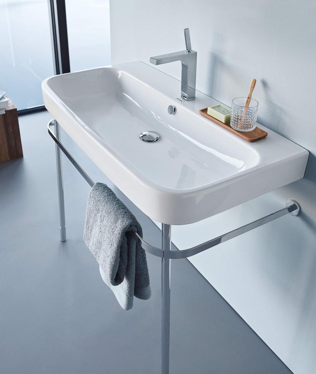 Duravit Happy D.2 Раковина 100x50.5 см, 1 отв., с переливом, цвет: белый