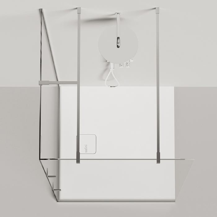 Salini Oasi Поддон 90х90х3cм, с сифоном, S-Stone, цвет: белый матовый