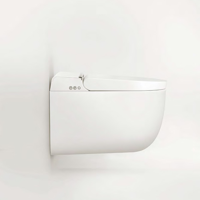 Artceram Hype Унитаз-биде 38х59см., подвесной, безободковый, saniglaze, soft-close, с пультом управления, цвет: белый