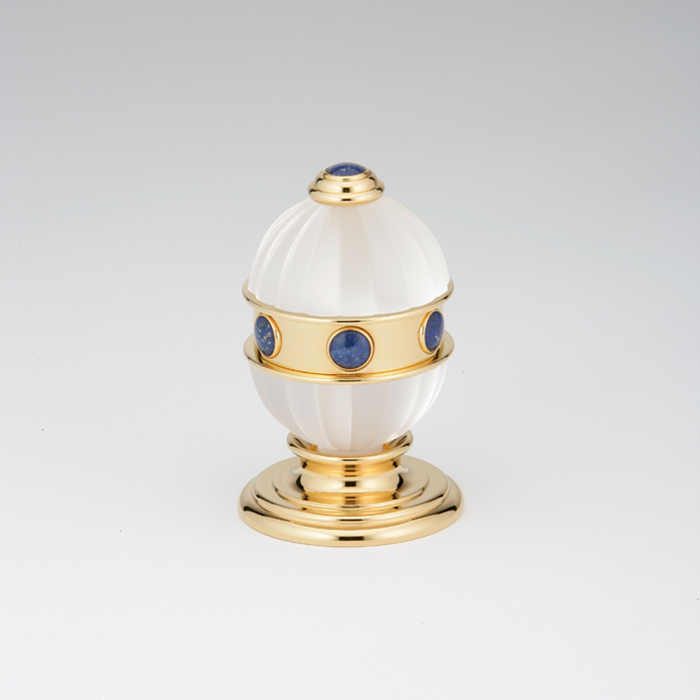 THG Amboise Lapis Lazuli Вентиль смесителя для раковины, вставки лазурит, цвет: полированное золото