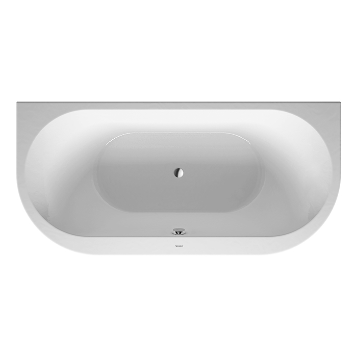 Duravit Darling New  Ванна 190х90см, акриловая, пристенный вариант, с панелью и ножками,с 2 наклонами для спины, цвет: белый