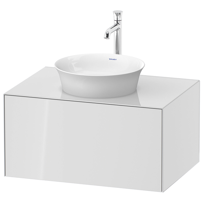 Duravit White Tulip Тумбочка подвесная 80x55х40.8см., раковина, 1 выдвижной ящик, цвет: белый высокоглянцевый