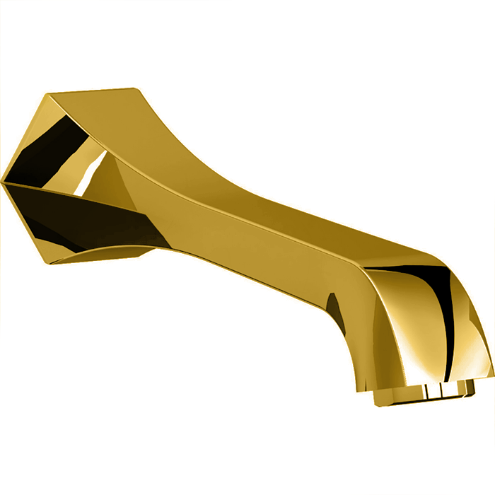 CISAL Cherie Излив настенный 200 мм для ванны, цвет: золото