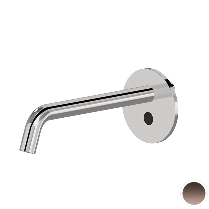 Newform Sensitive Смеситель для раковины, встраиваемый, электронный, цвет: PVD brushed copper bronze