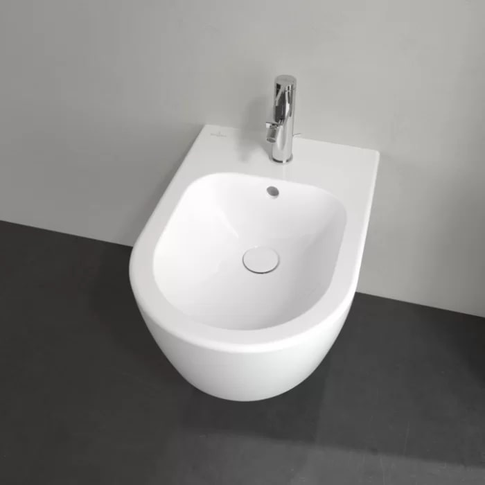 Villeroy&Boch Avento Биде подвесное 37x53см, с 1 отв., цвет: альпийский белый	