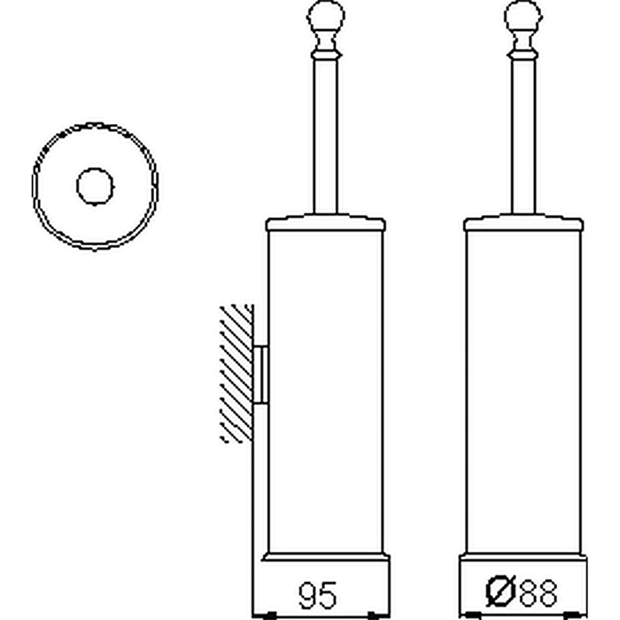 CISAL Arcana Ершик подвесной, цвет: золото