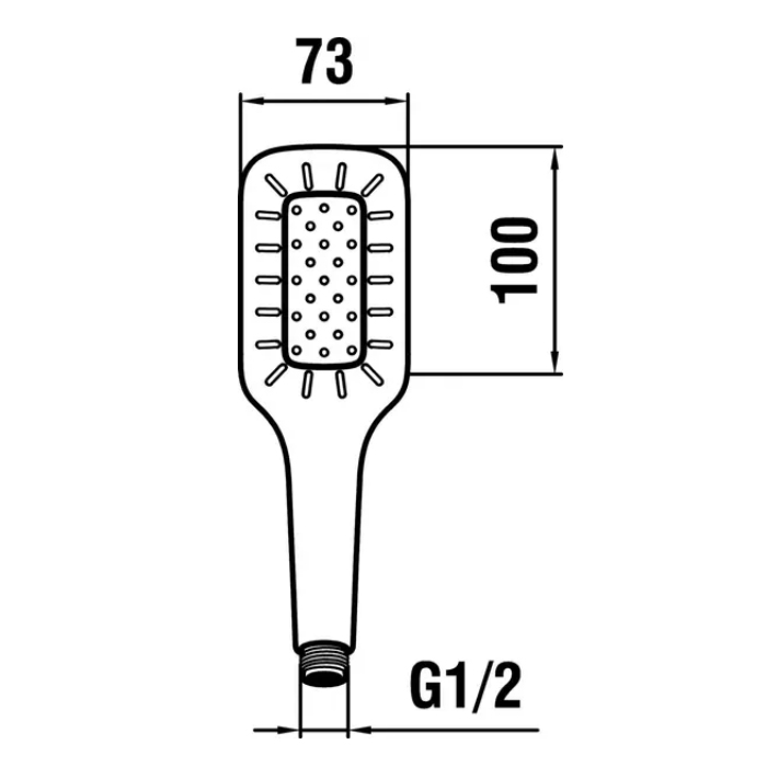 Laufen MyCity Ручной душ, 1 режим, цвет: хром