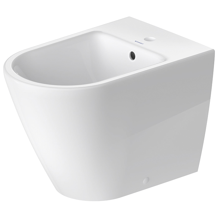 Duravit D-Neo Биде напольное 37x58х40 см, с переливом, с 1 отв., WonderGliss, цвет: белый