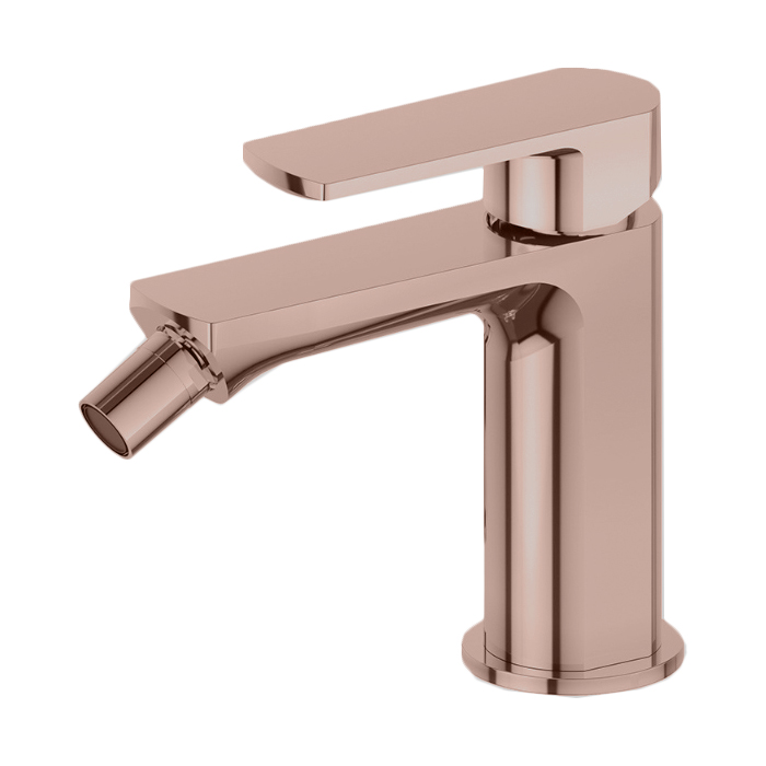 Newform Haka Смеситель для биде, 1 отв., без донного клапана, цвет: PVD brushed copper bronze