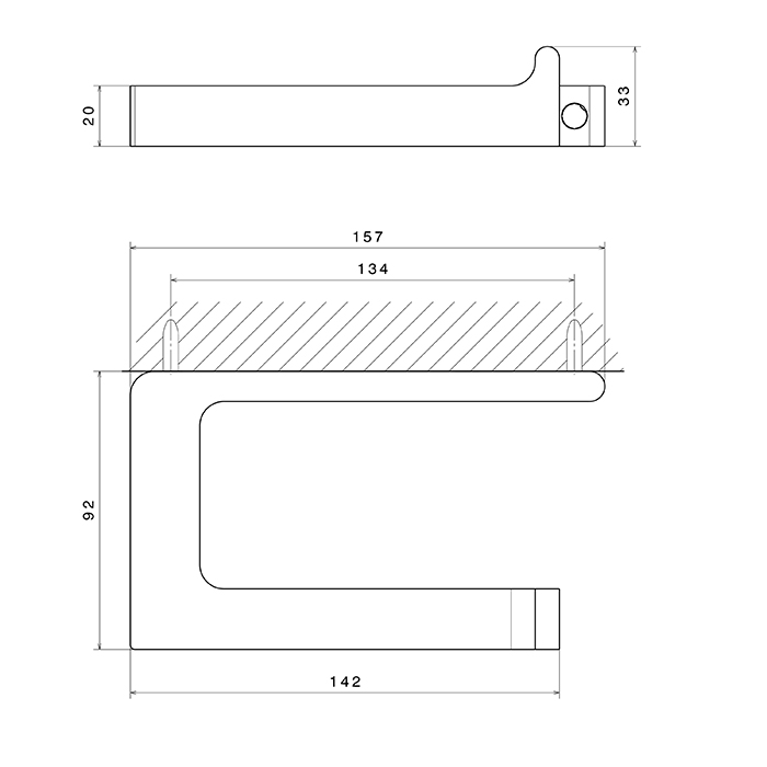Newform Accessori quadri Держатель для бумаги DX, подвесной, цвет: хром