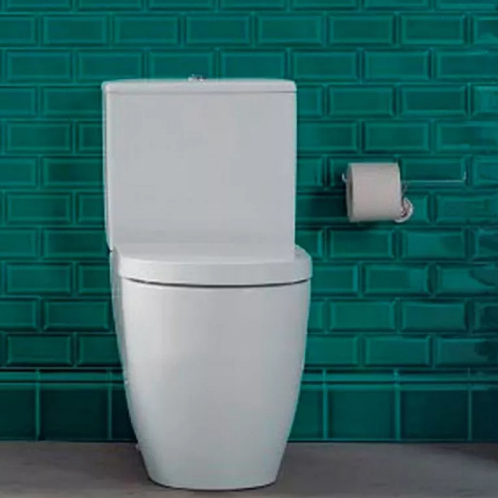 Duravit Me by Starck Унитаз  моноблок   37х65 см, слив универсальный,  с креплениями, цвет: белый/хром