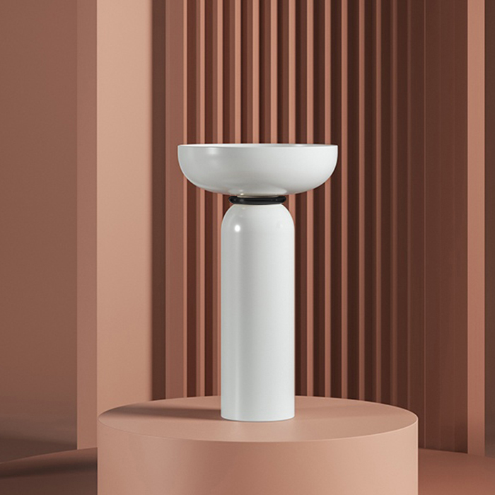 Artceram Jolie Раковина 50см., на пьедестале, пристенный монтаж, цвет: белый глянцевый