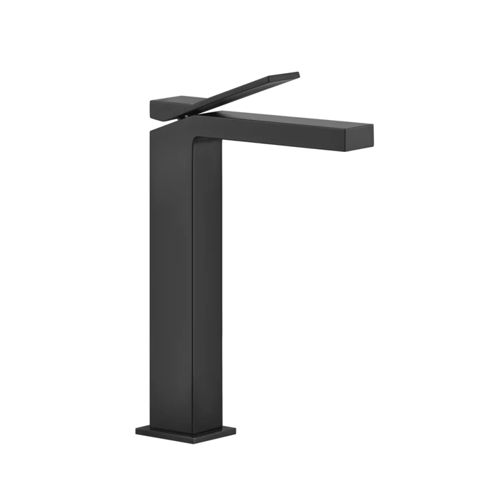 Gessi Rettangolo K Смеситель для раковины на 1 отверстие, излив 128мм, цвет: black XL