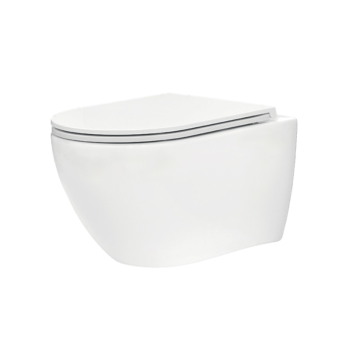 TECEspring Base Комплект: унитаз модель R, инсталяция, панель смыва R с круглыми кнопками, цвет: белый / белый глянцевый