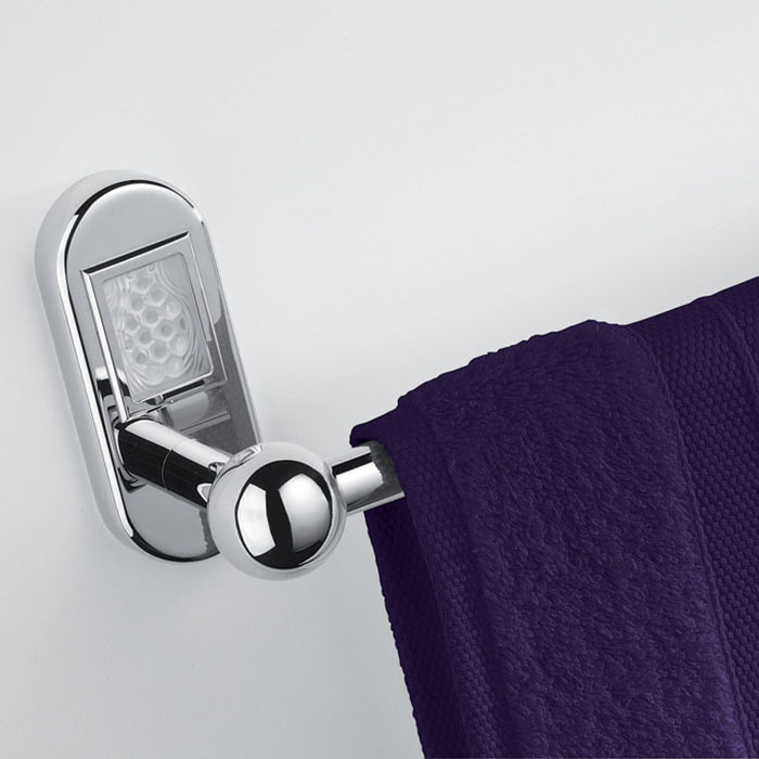 THG Papillon Полотенцедержатель 60см, подвесной, цвет: хром/прозрачный хрусталь