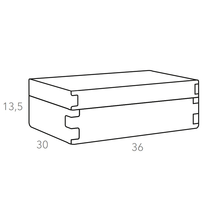 ADJ Коробка Snob, 36x30xH13,5 см., цвет: капучино/шоколад