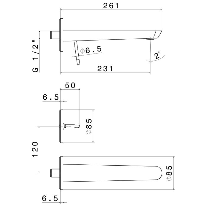 Newform O'Rama Смеситель для раковины, встраиваемый, с длинным изливом, внешняя часть, цвет: gold satin