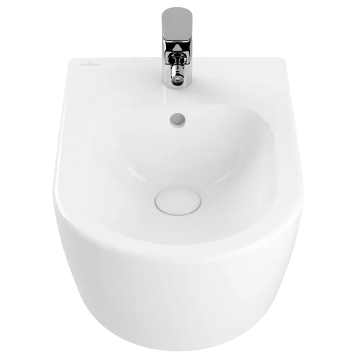 Villeroy&Boch Avento Биде подвесное 37x53см, с 1 отв., цвет: альпийский белый	
