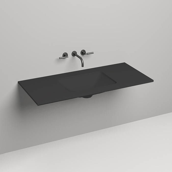 Salini Столешница 120х50х1.5 cм, из материалов S-Stone, цвет: RAL 9011