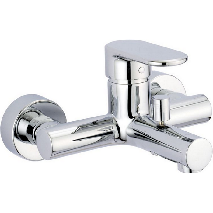 CISAL LineaViva Смеситель однорычажный настенный для ванны/душа, цвет: хром