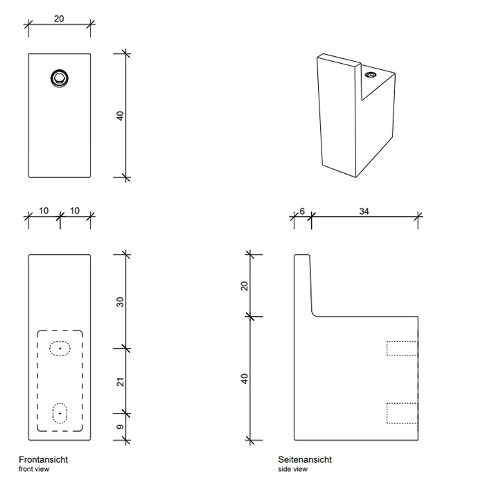Decor Walther CT HAK1 Крючок, подвесной, цвет: нержавеющая сталь матовая PVD