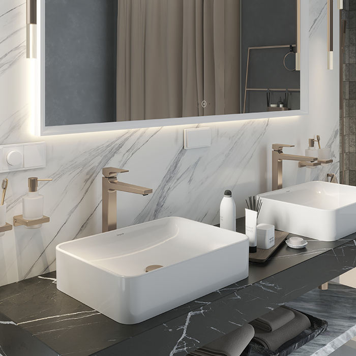 Hansgrohe Донный клапан для раковины, цвет: шлифованная бронза