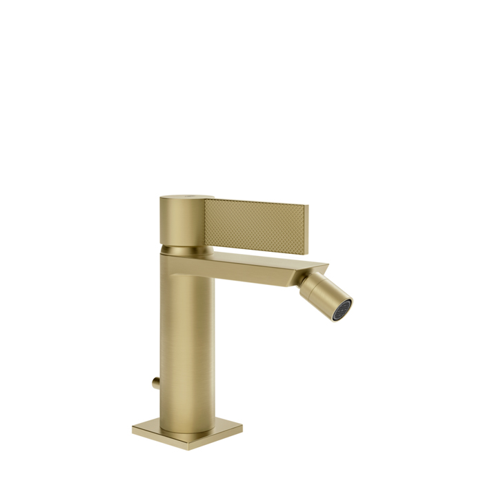 Gessi Inverso Diamantato Смеситель для биде, 1 отв., с донным клапаном, цвет: Brass Brushed PVD