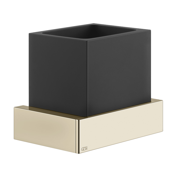 Gessi Inverso Accessories Стакан подвесной, цвет: черный/Warm Bronze Br PVD