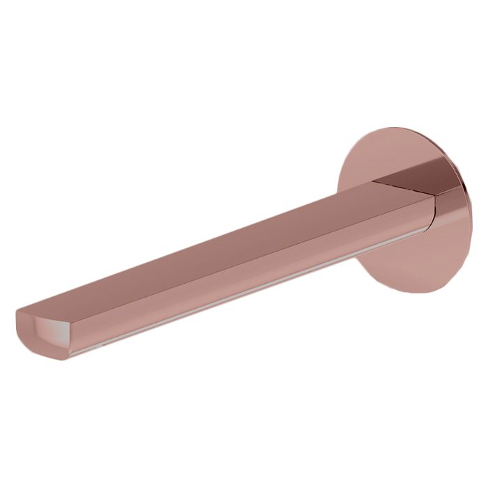 Newform Haka Излив для раковины 22.9см., настенный, с подключением на 1/2”, цвет: PVD brushed copper bronze