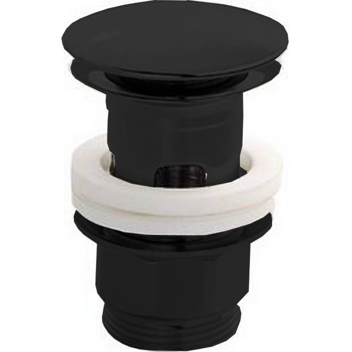 CISAL Донный клапан 1"1/4 для раковин, цвет: черный матовый