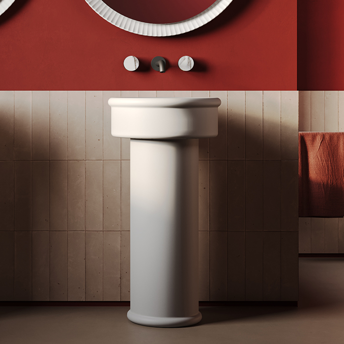 Artceram Brera Раковина накладная Ø43 см, цвет: белый матовый