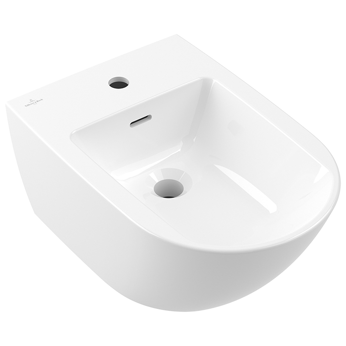 Villeroy&Boch Subway 3.0 Биде подвесное 37.5х56х27см., с 1 отв., цвет: альпийский белый