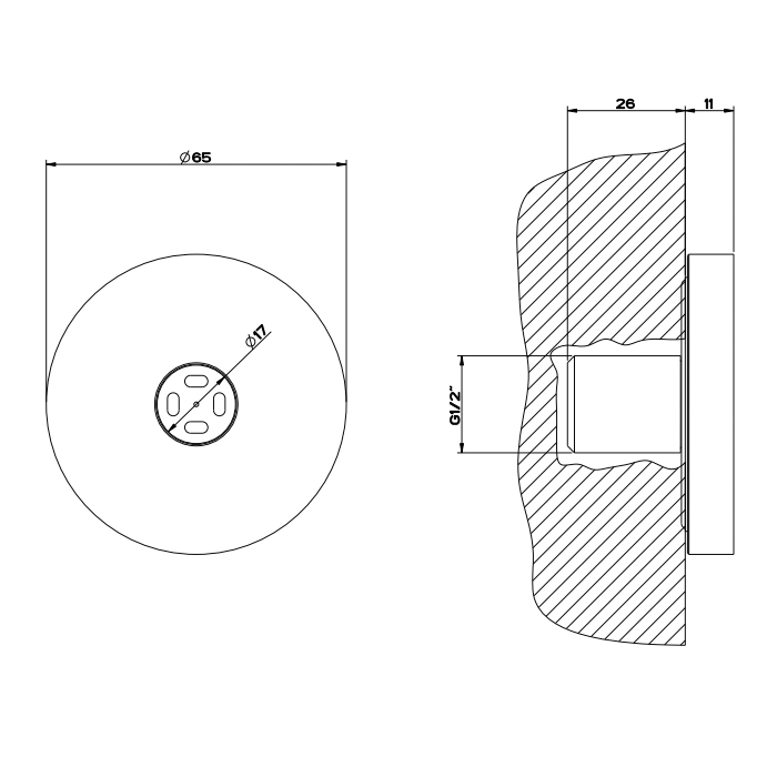 Gessi Body Jets Форсунка боковая, с распылителем, цвет: Black Metal Brushed PVD