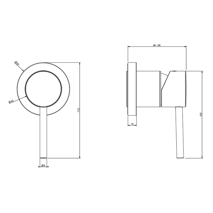 Gessi Emporio Via tortona Смеситель для душа, встраиваемый, на 1 позицию, цвет: Finox Brushed Nickel