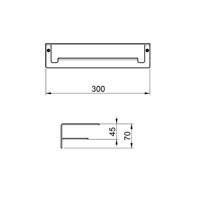 Almar Showers Accessories Полочка 300 мм, цвет: хром