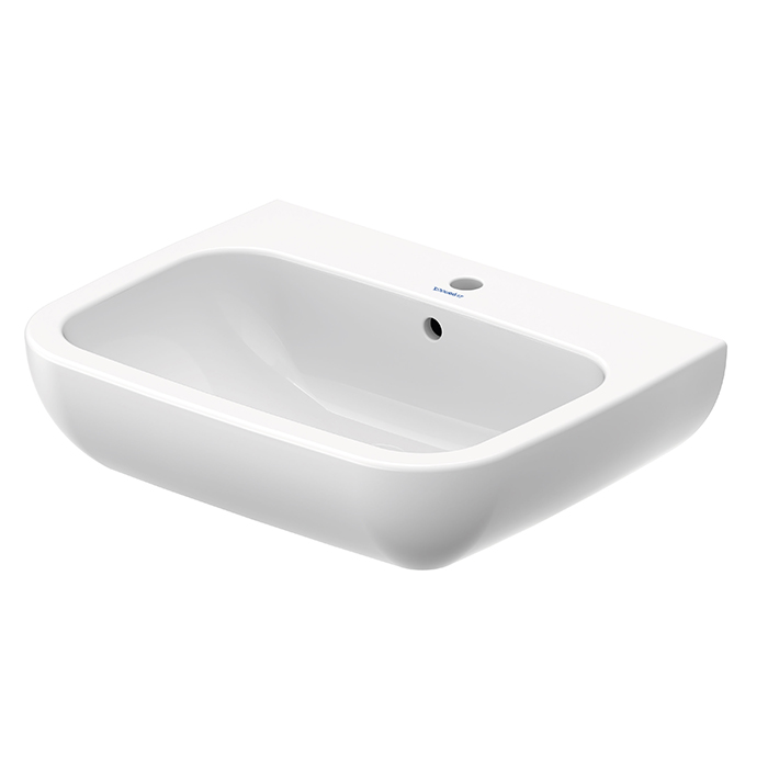 Duravit D-Code Раковина с перел., с 1 отв. под смес., 65х50см., цвет: белый