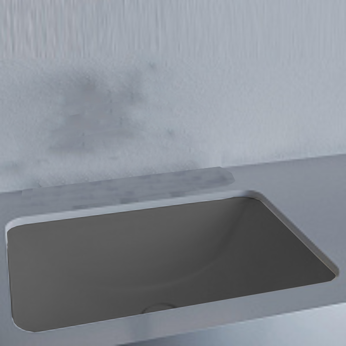 Salini Marea Раковина врезная снизу 55х40х13.4cм, без отв., без перелива, S-Stone, цвет: Ral7021 матовый