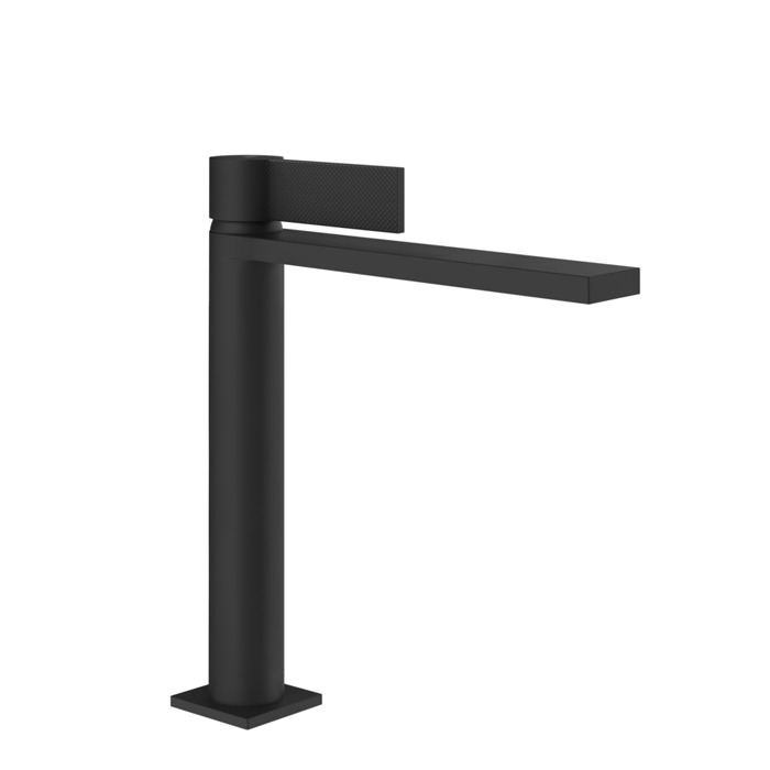 Gessi Inverso Diamantato Смеситель для раковины, 1 отв., с донным клапаном "Stop&Go", цвет: Matte Black