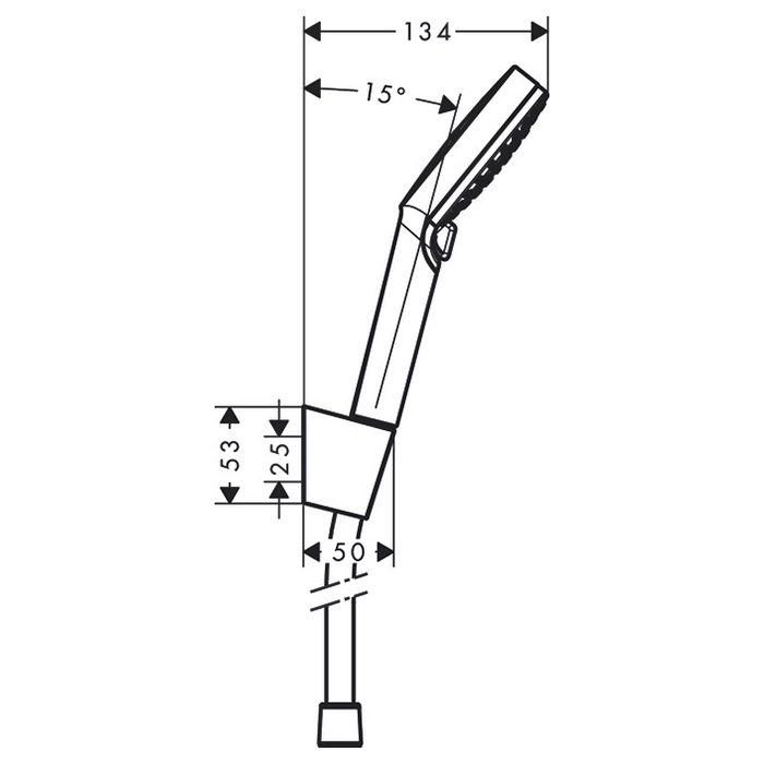 Hansgrohe Crometta Vario Porter Ручной душ, 10см, цвет: хром/белый