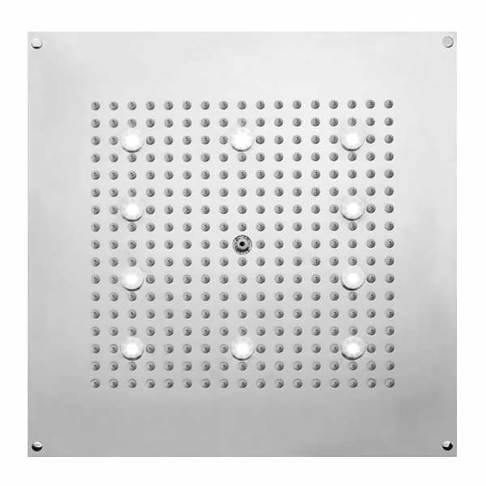 BOSSINI DREAM-CUBE Верхний душ 470 x 470 мм, с 10 LED (белый), блок питания/управления, Cromoterapia, цвет: хром