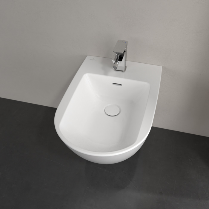 Villeroy&Boch Subway 3.0 Биде подвесное 37.5х56х27см., с 1 отв., цвет: альпийский белый
