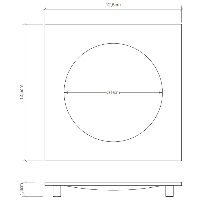 Decor Walther Cube DW 351 Мыльница настольная, цвет: никель сатинированный